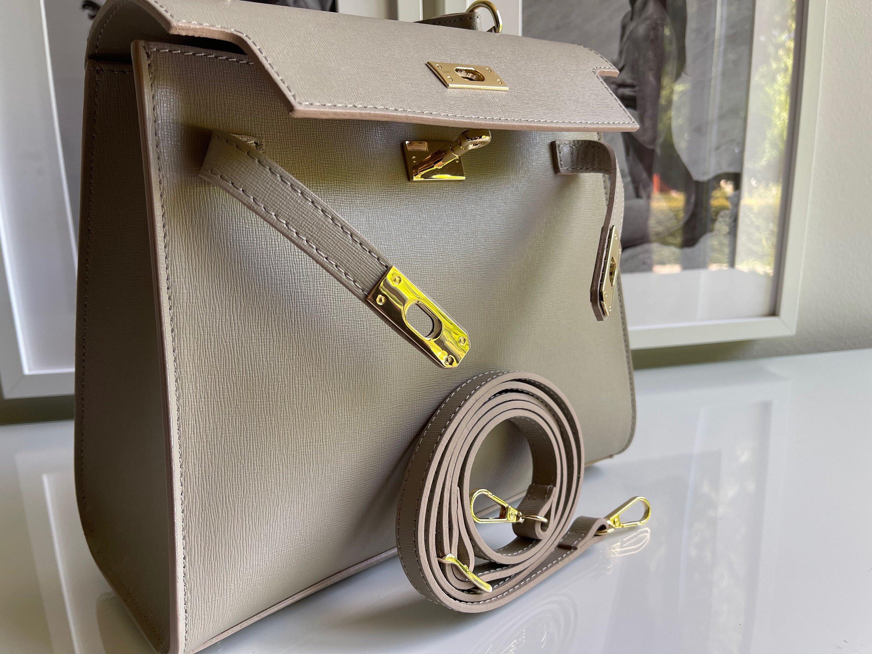 Elegant Leather Handbag for Women Handmade Luxury Bag mini Etsy.de