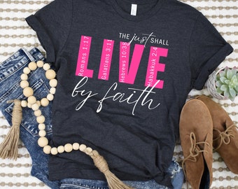 Live T-Shirt, Phil 4:11, Christian T-Shirt, Faith T-Shirt, Bible Shirt, Women's Tee, Modern Tee, Christian Gift, Inspirational Tee,