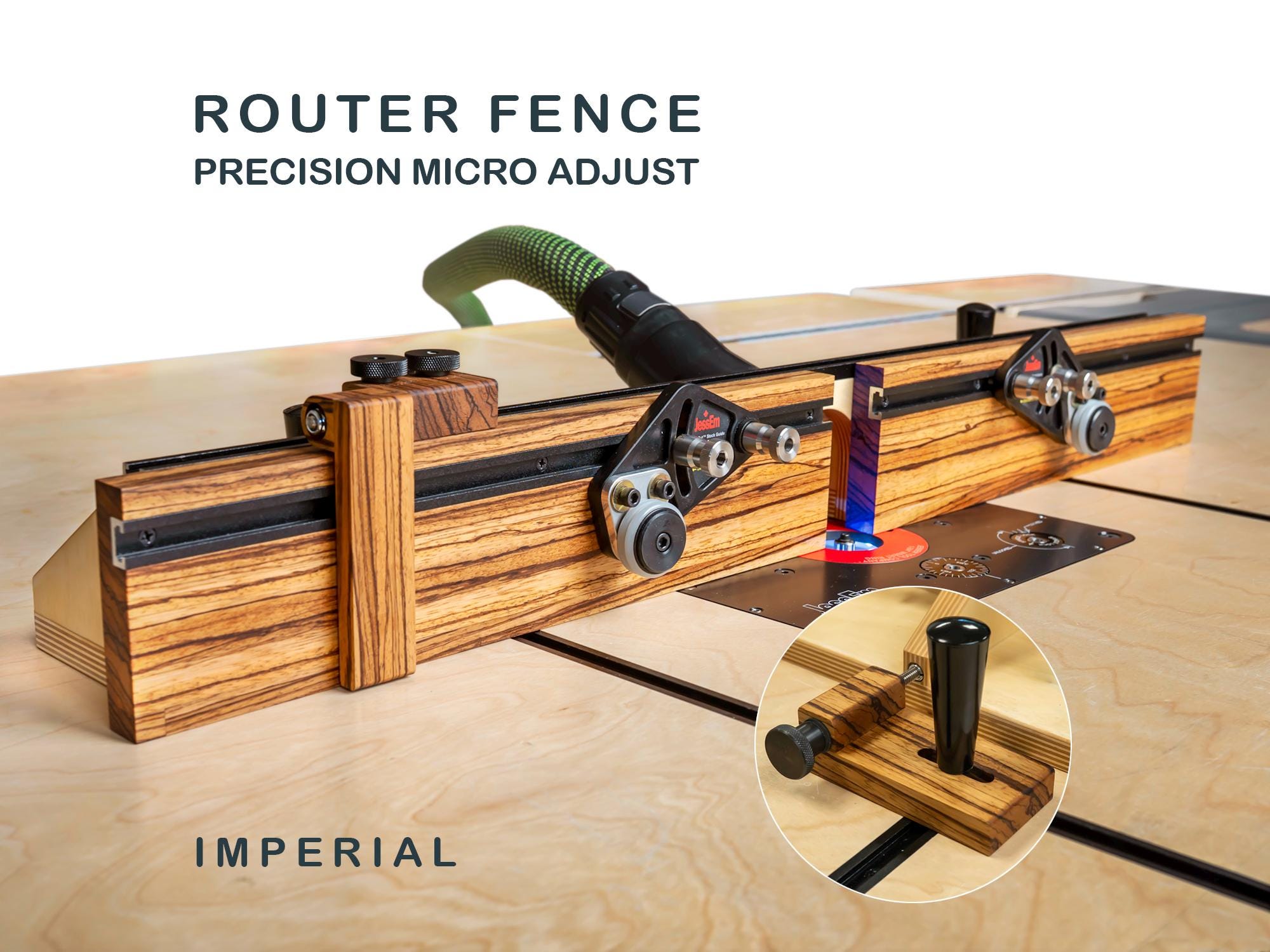 Computerized Router Table Fence Router Table Fence Plans | Precision Micro Adjust | Woodworking PDF - Etsy