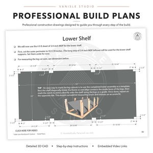 Ritningar för arbetsbänk för bordssåg (Imperial) – DIY-träbearbetning PDF bild 4