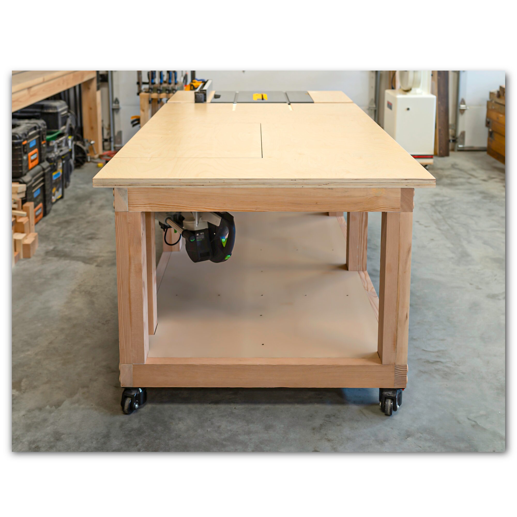 Table Saw Miter Saw WORKBENCH Plan - Etsy