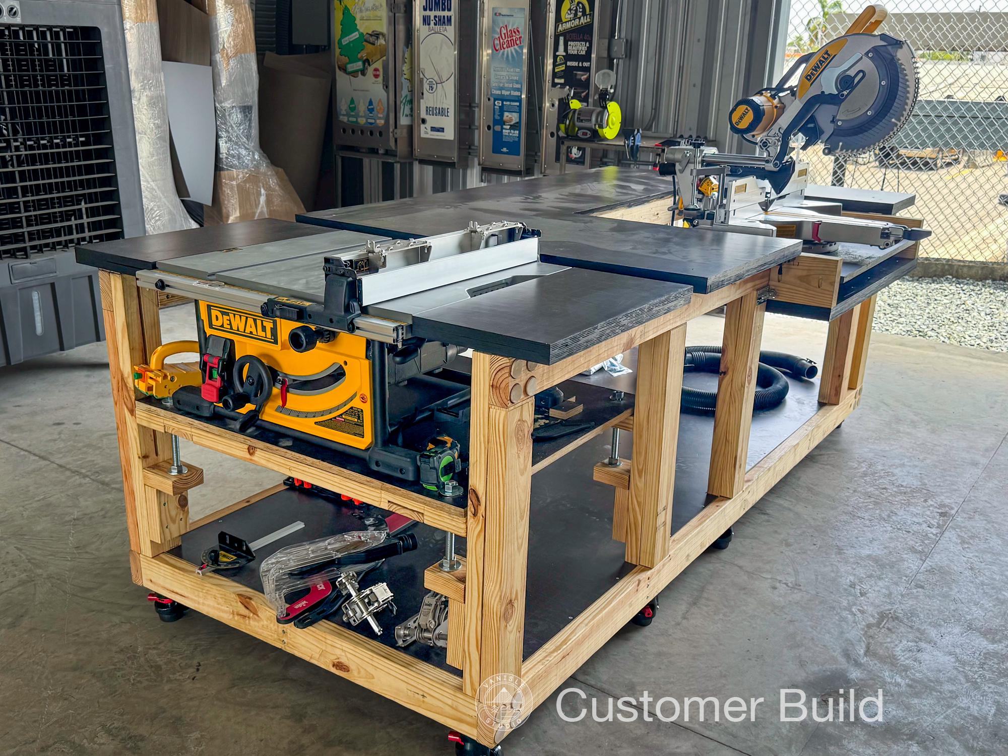 Dewalt DWS779 and DWS780 Workbench Plans (imperial) – Table Saw