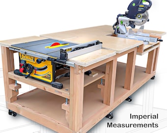 Table Saw Miter Saw WORKBENCH Plan