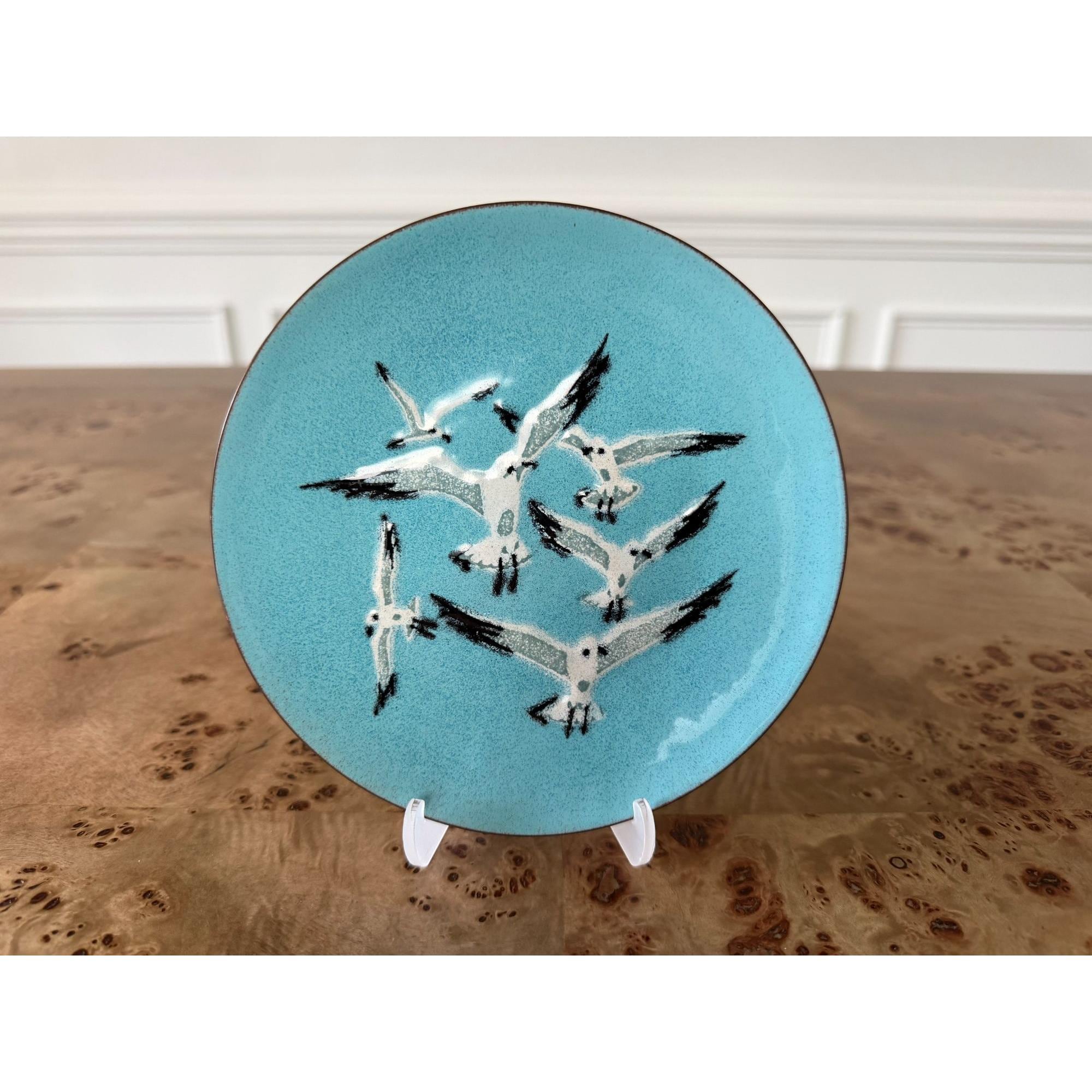 Annemarie Davidson Enamel Plate - Etsy