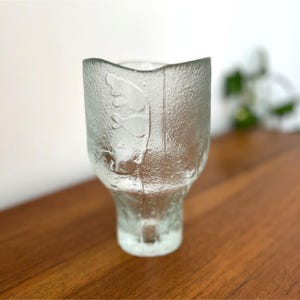 Vintage Humppila Finland Glass Vase