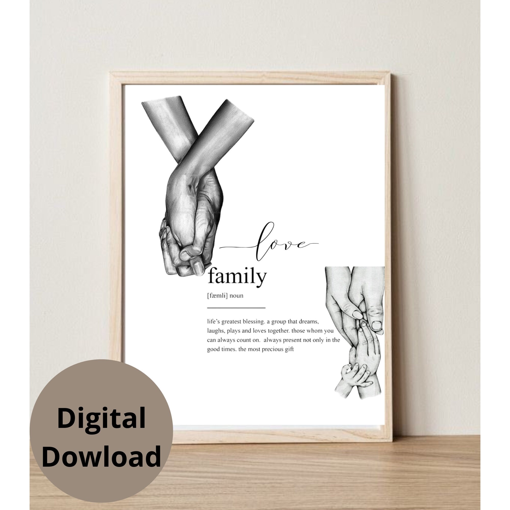 Printable Family Wall Art Etsy