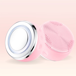 Ultrasonic Cleansing Brush with LED Light Therapy Facial Sculpting Tool for Deep Cleansing and Skin Rejuvenation Warm Theraphy  Skin Mantra
