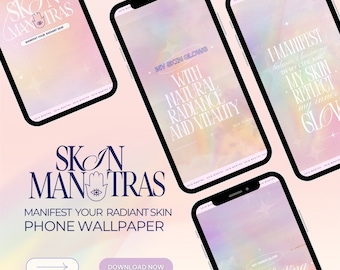 Papel de parede para celular Skin Mantras: Manifest Radiant Skin (download digital)