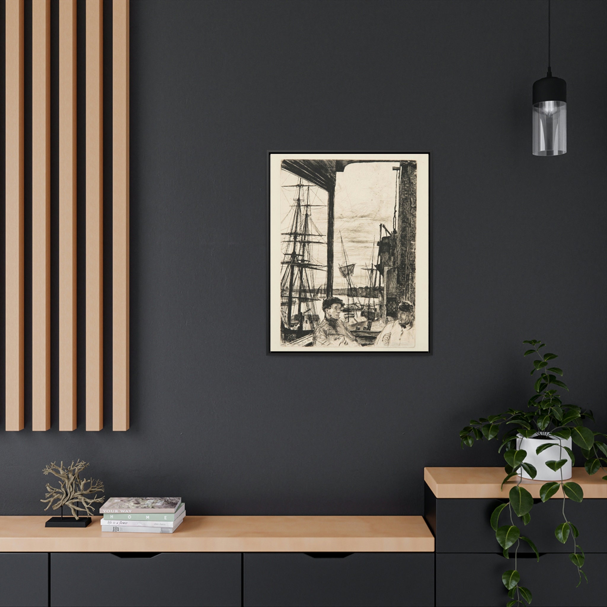 Rotherhithe by James Mcneill Whistler 1860 Digital Download of Original