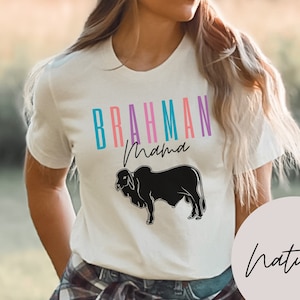 Brahman Mama Unisex Jersey Short Sleeve Tee; Brahman Mama Shirt; Brahman Mom T-Shirt; Gift For Brahman Mama; Brahman Mom Gift; Brahman Shirt