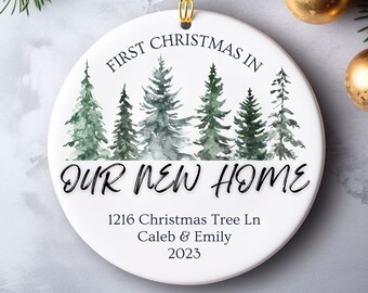 Our First Home Personalized Christmas Ornament, Our First House Ornament, 1st Home Christmas Tree Ornament, Housewarming 1st House Ornament