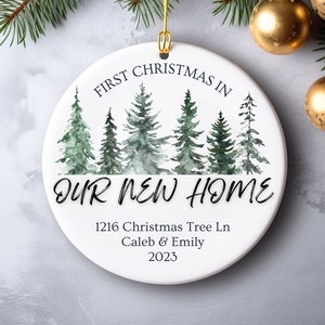Our First Home Personalized Christmas Ornament, Our First House Ornament, 1st Home Christmas Tree Ornament, Housewarming 1st House Ornament