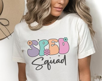 SPED Squad Shirt; Retro Special Education T-Shirt; Gift for Special Education Teacher; Sped Teacher; SPED Squad Tshirt; Special Ed Teacher