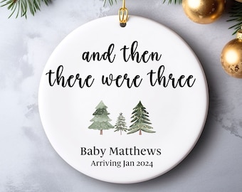 Expecting Pregnancy Christmas Ornament: New Baby Announcement Gift