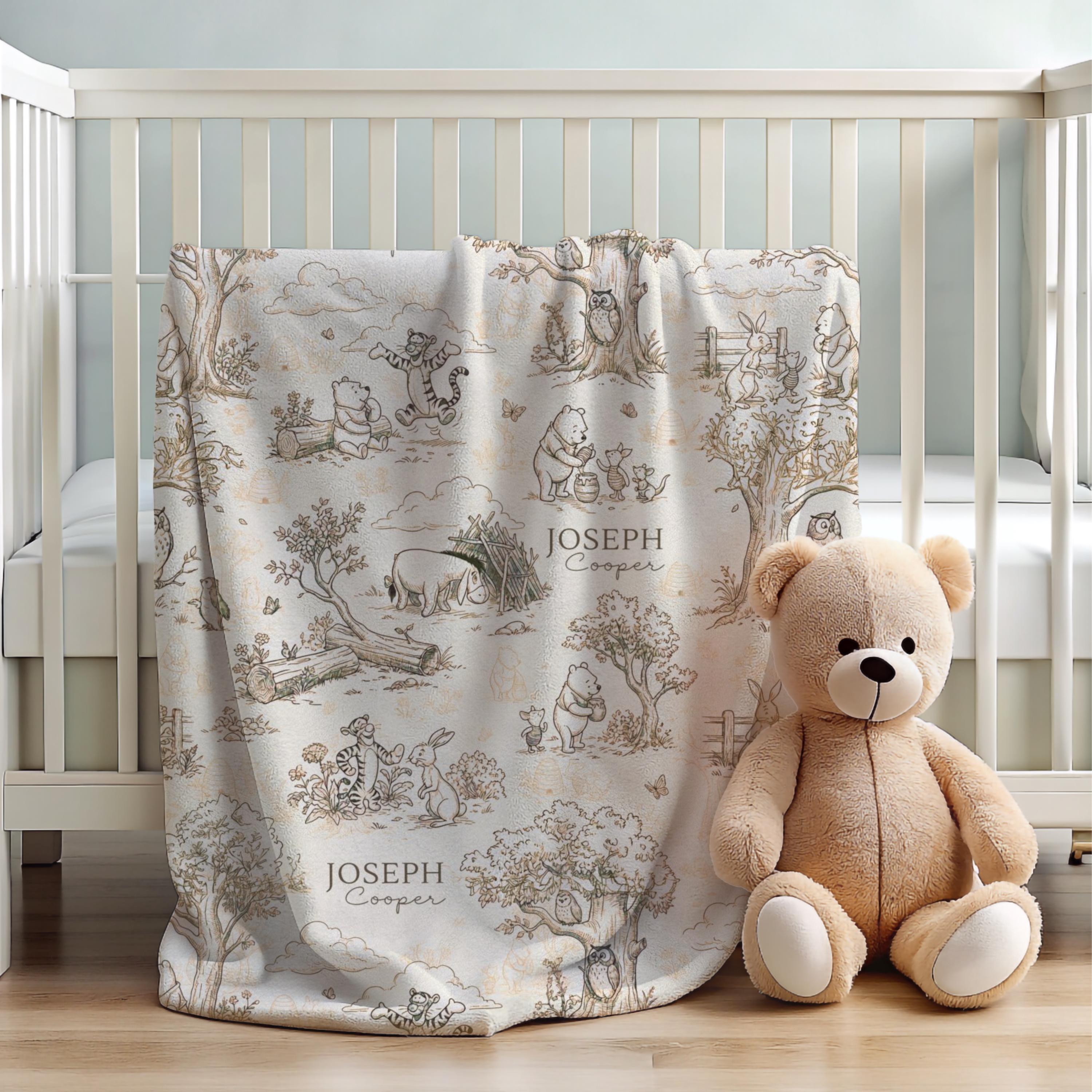 Vintage Winnie the Pooh Crib Set - Etsy