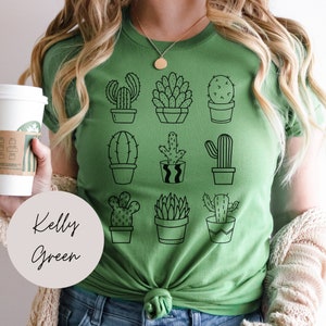 Cactus Unisex Jersey Short Sleeve Tee; Cactus Lover Tshirt; Gift for Plant Love; Succulent Shirt; Cactus Shirt; Minimal Cactus Drawing Shirt