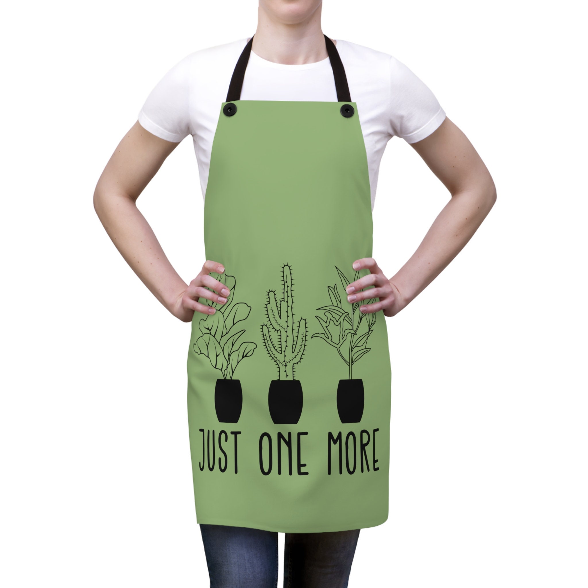 Saukore Funny Garden Aprons for Women, Cute Gardening Gifts for Gardeners, Waterproof Kitchen Apron with 2 Pockets for Cooking Baking - Birthday