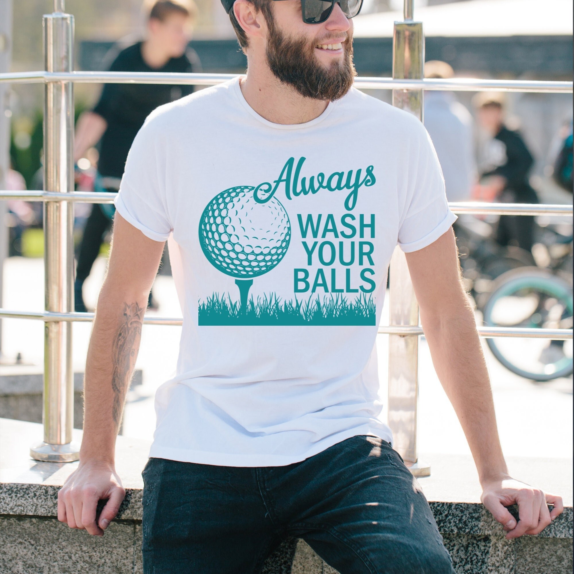 Funny Golfing T-Shirt For Men – Evolution Of Golfer Design – Cotton, Short Sleeve, Various Colours