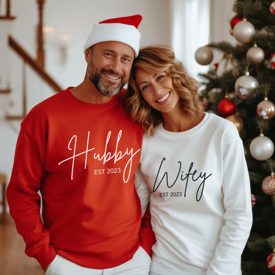 Hubby Wifey Matching asymetrical Sweater