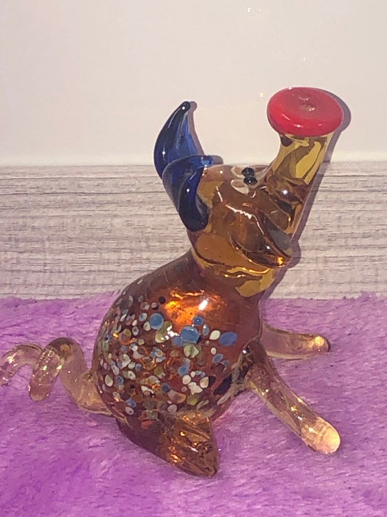 Pig made in glass, little cute pig, collectible glass, art glass, handmade gift, home decor, garden ornaments, art glass figures image 5