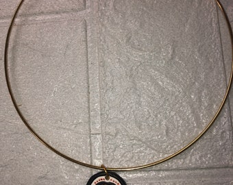 Evil eye, Gold plated chocker , eco friendly jewellery, charm pendant, handmade jewellery