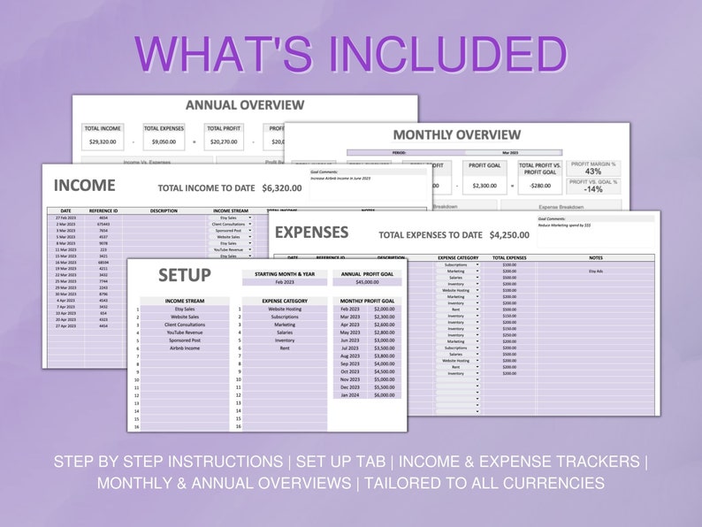 Bookkeeping Template Google Sheets Small Business Bookkeeping Etsy