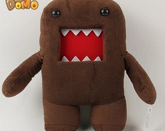 Peluche Domo Kun - Jolie poupée Dom Kun brune - Cadeaux pour elle/lui - An 2000 doudou