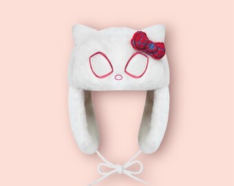 Hello Kitty Spider-Man Ushanka Sombrero - Lindo Sombrero Spider Kitty - Sombrero Y2K