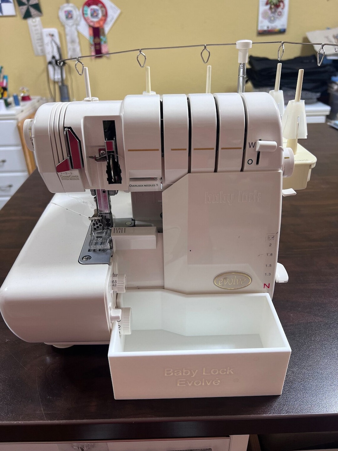Baby Lock Evolve Serger Thread Bin Etsy