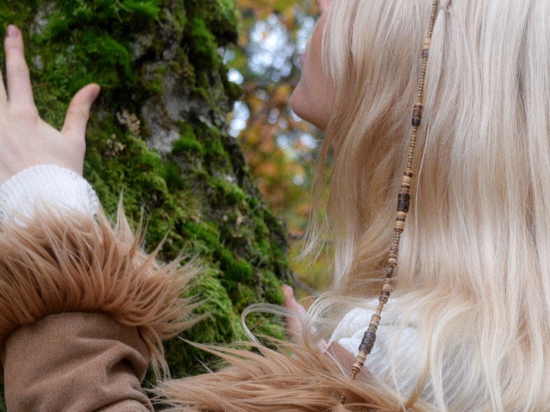 Hair Jewelry 'A Tree Hug' earthy Hairwrap dreamy Hairbead Hippie Boho Hair Accessoires image 4