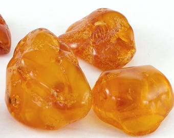 Cuentas de ámbar báltico vintage, 19,5 g, 5 cuentas grandes, certificado de autenticidad incluido.