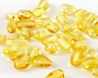 Cuentas de ámbar báltico natural en forma de gránulos, suministros para la fabricación de joyas, lote de 5 g (certificado incluido).