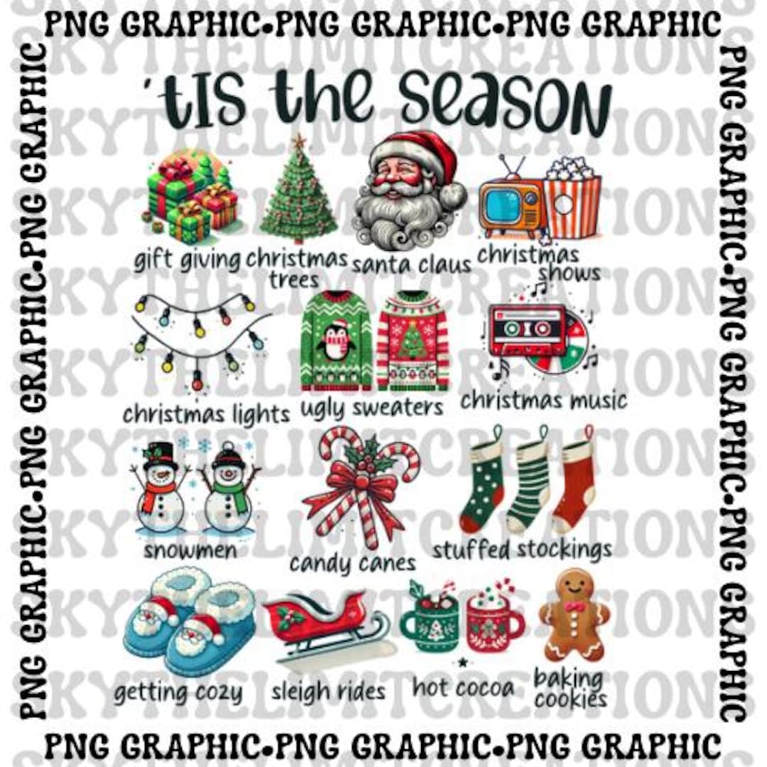 Tis The Szn Png Etsy Tis The Szn Png Etsy