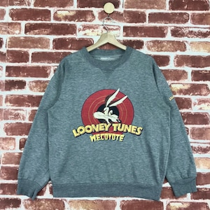 Vintage Looney Tune Sweatshirt Crewneck Big Logo Coyote Looney Tune/Movie/Animated Comedy Jumper Pullover Sweatshirt Size Medium
