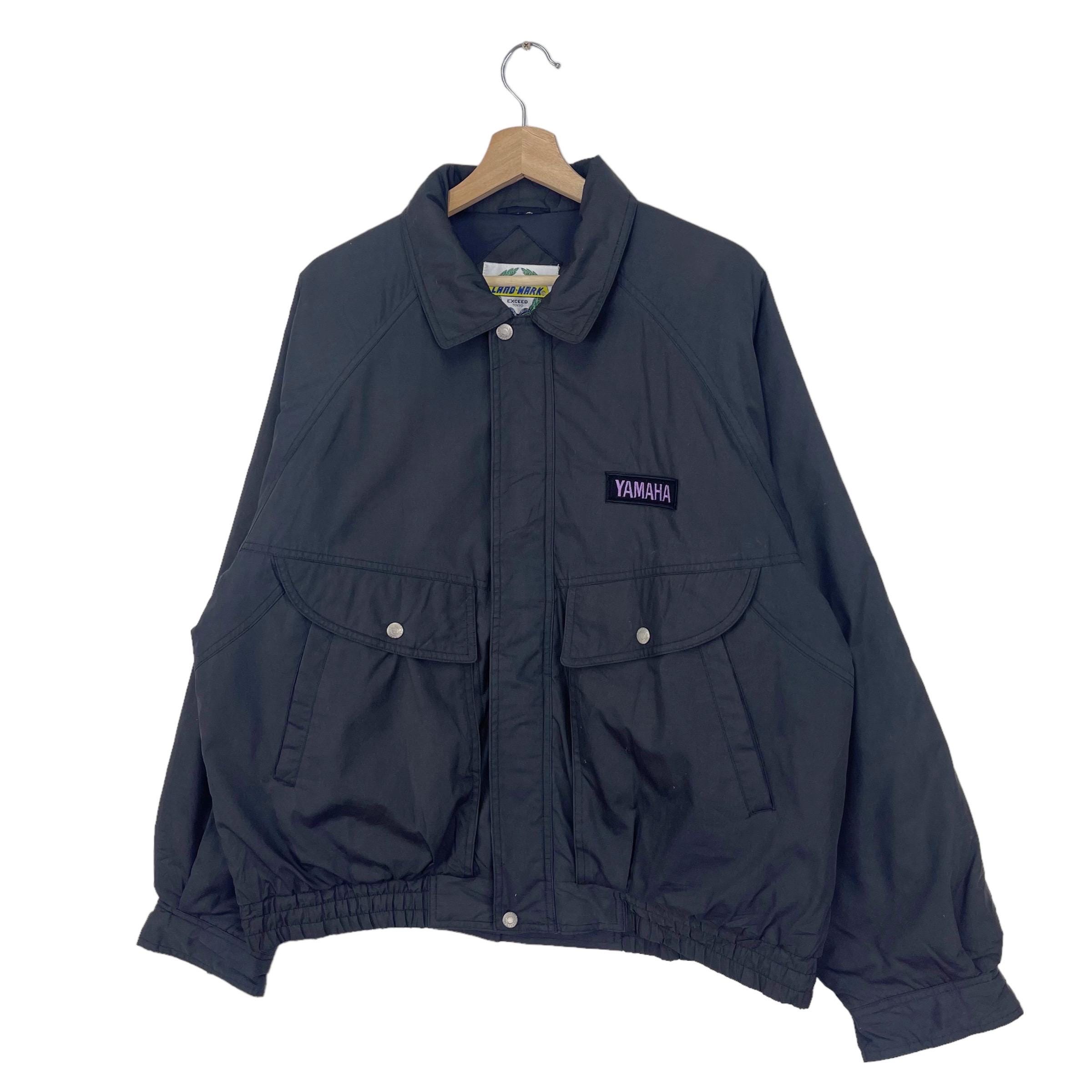 Vintage Yamaha Racing Bomber Jacket Zipper Big Logo Team Yamaha