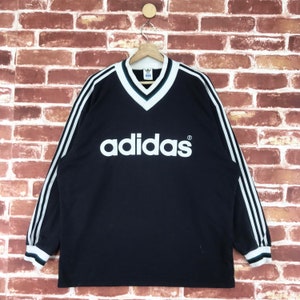 Vintage Adidas Sweatshirt Crewneck Big Logo Jumper Pullover Sweatshirt Size X-Large