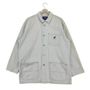 Vintage James Dean Workers Jacket Patch Pocket Chore/Workwear/ Cotton Jacket Size Medium Made In USA