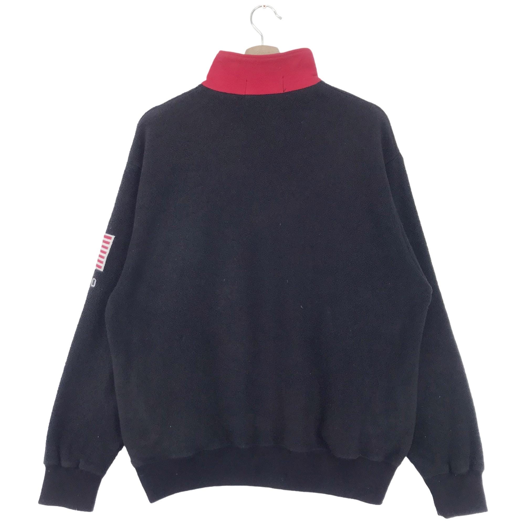 Vintage 90's Polo Ralph Lauren Fleece Half Zip Embroidered Big
