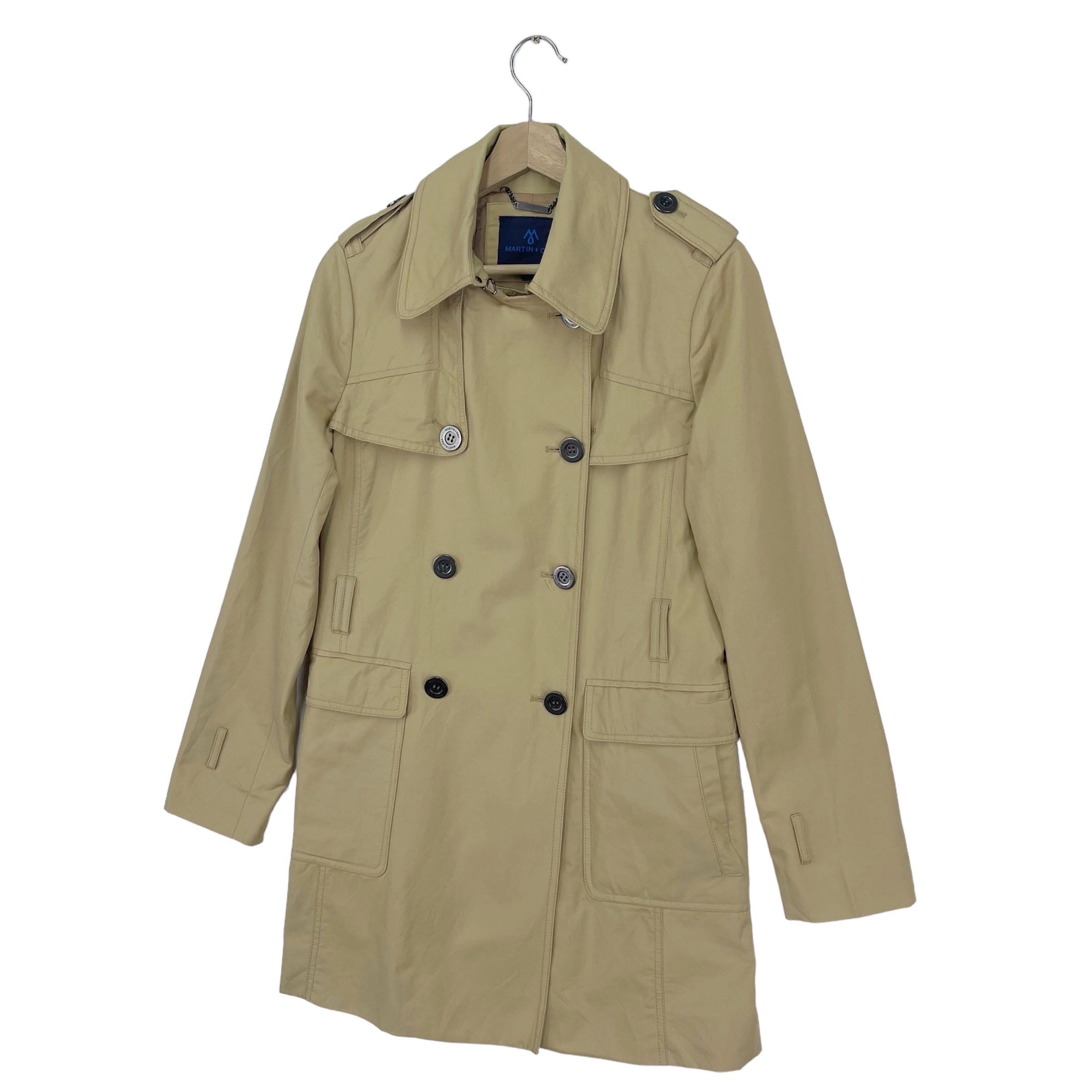 Vintage Y2K Martin Plus OSA Trench Coat Jacket Double