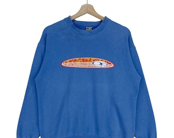 Vintage 90’s Ocean Pacific Sweatshirt Big Logo Surfboards Pullover Jumper Sweatshirt Size Medium Made In USA