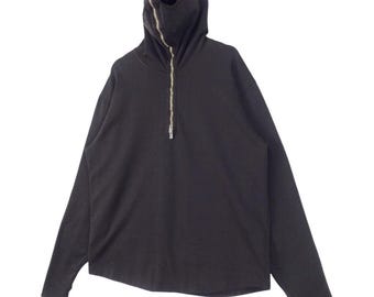 RARE A/W1997 World Wide Web Masked/alien Hoodie Massimo Osti/stone