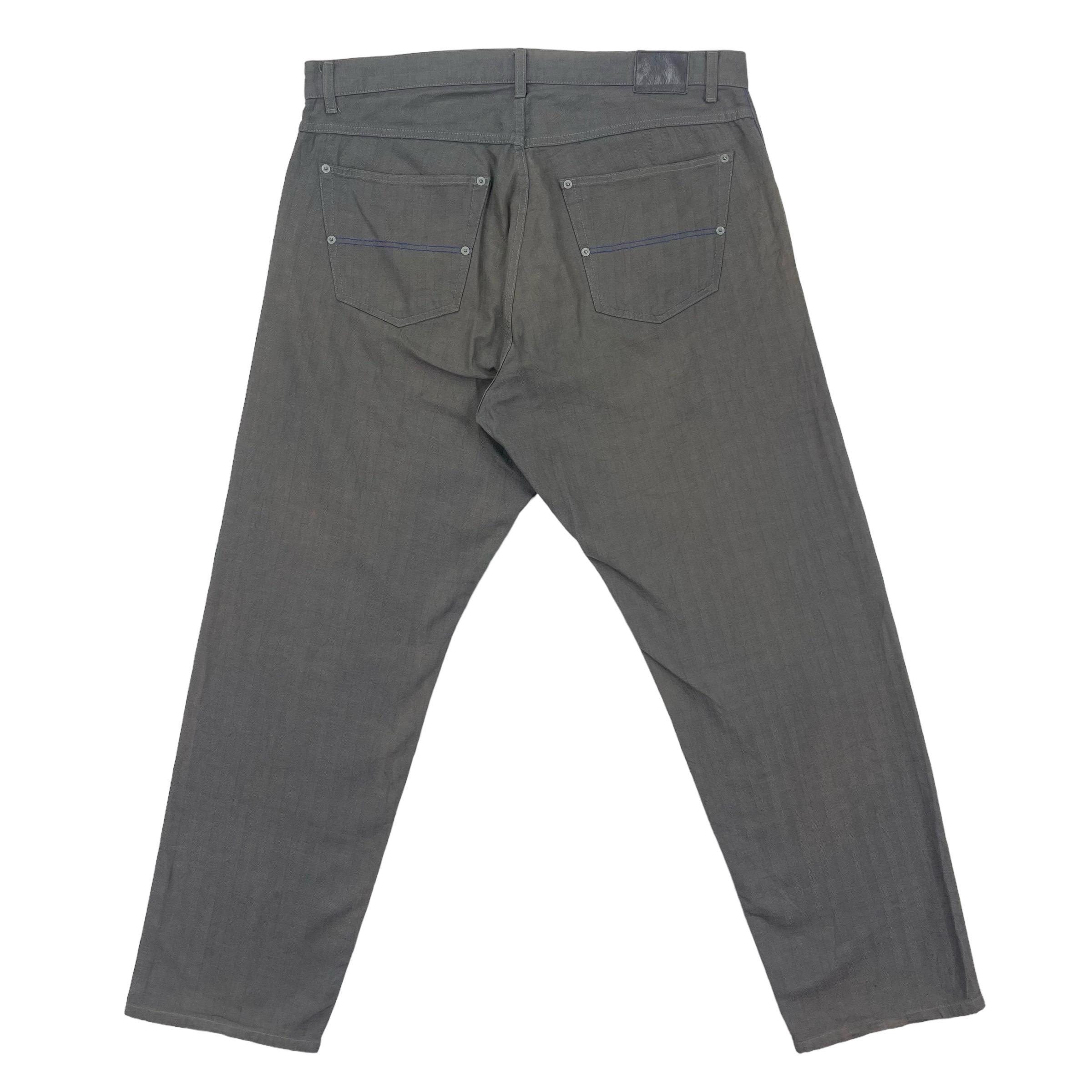 Vintage 90's Stussy Denim Pants Faded Grey Jeans Denim Size 38