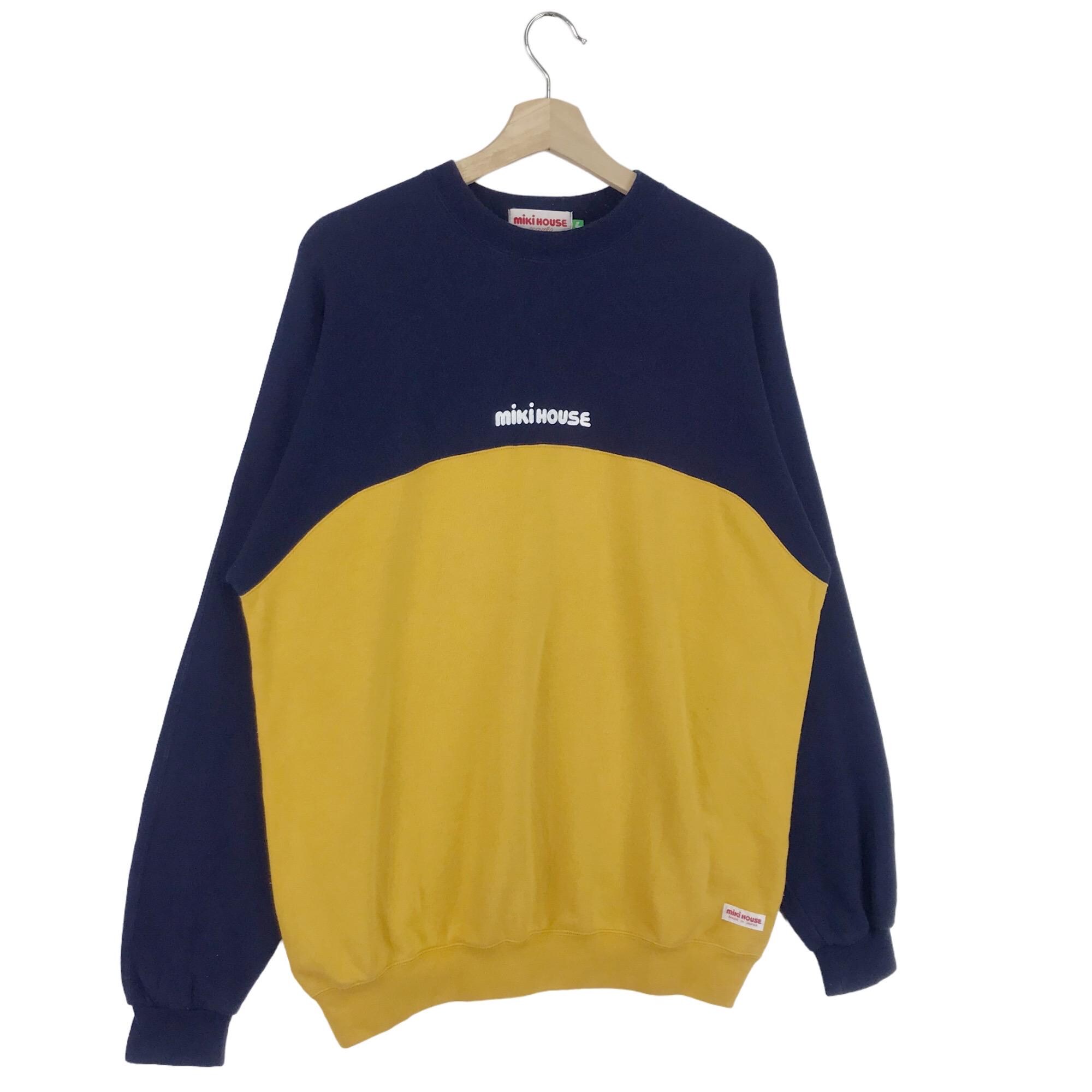 Vintage 90's Miki House Sweatshirt Spell Out Big Logo Pullover