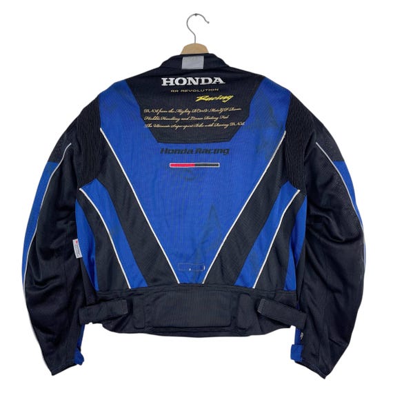 Vintage Honda Racing Jacket Zipper 60th Anniversary Patches Logo