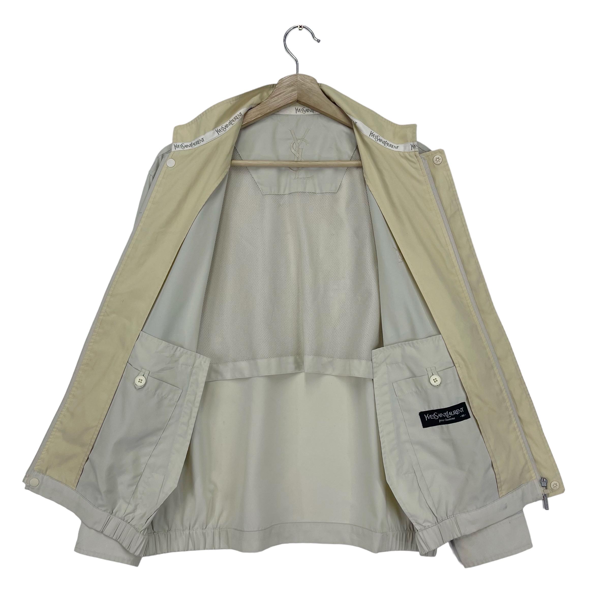 ジャケット・アウター Yves Saint Laurent nylon jacket vintage Vintage Yves Saint Lauren Light Jacket Zipper YSL Nylon