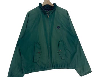 Vintage 90's Polo Ralph Lauren Harrington Jacket Zipper Embroidery