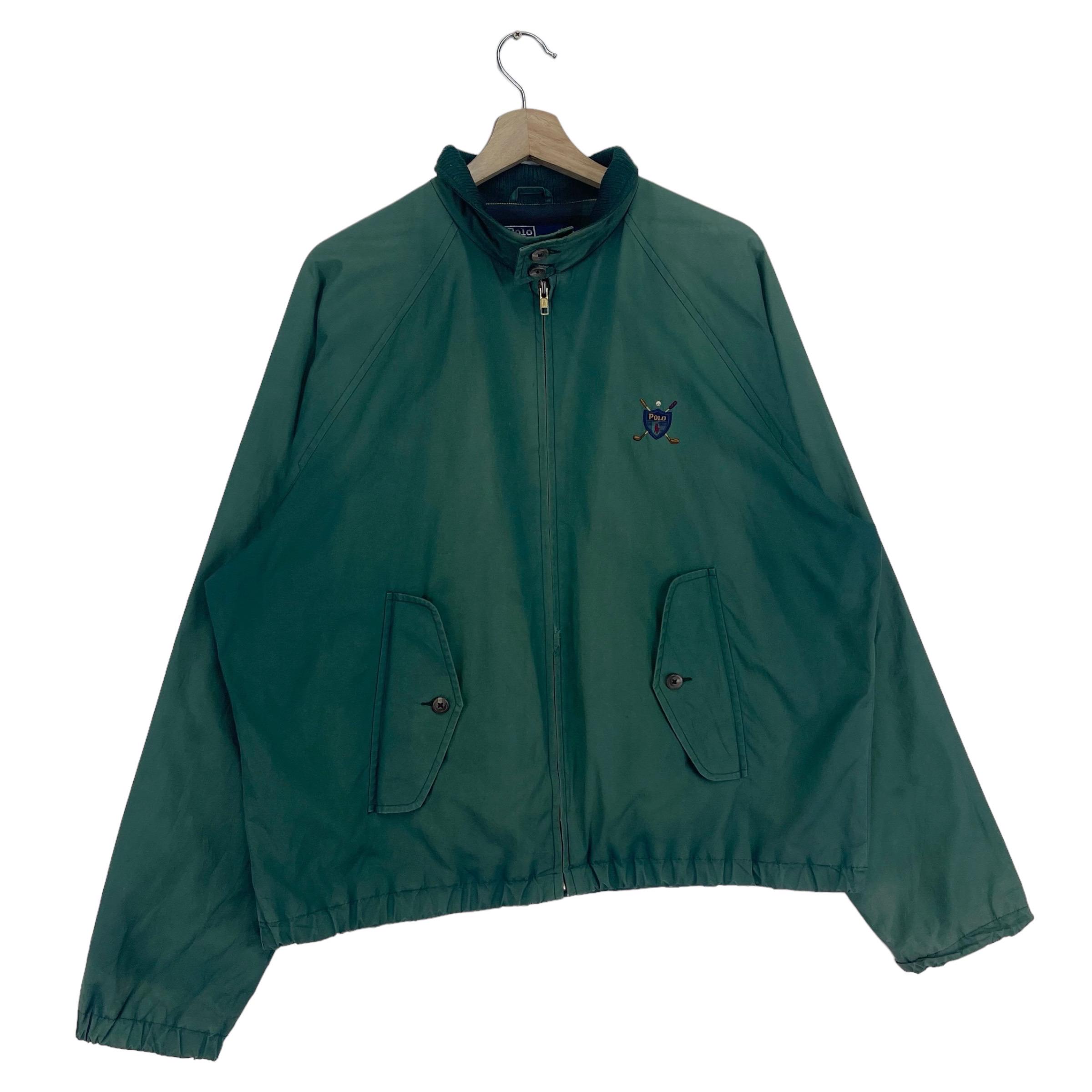 Vintage 90's Polo Ralph Lauren Harrington Jacket Zipper Embroidery