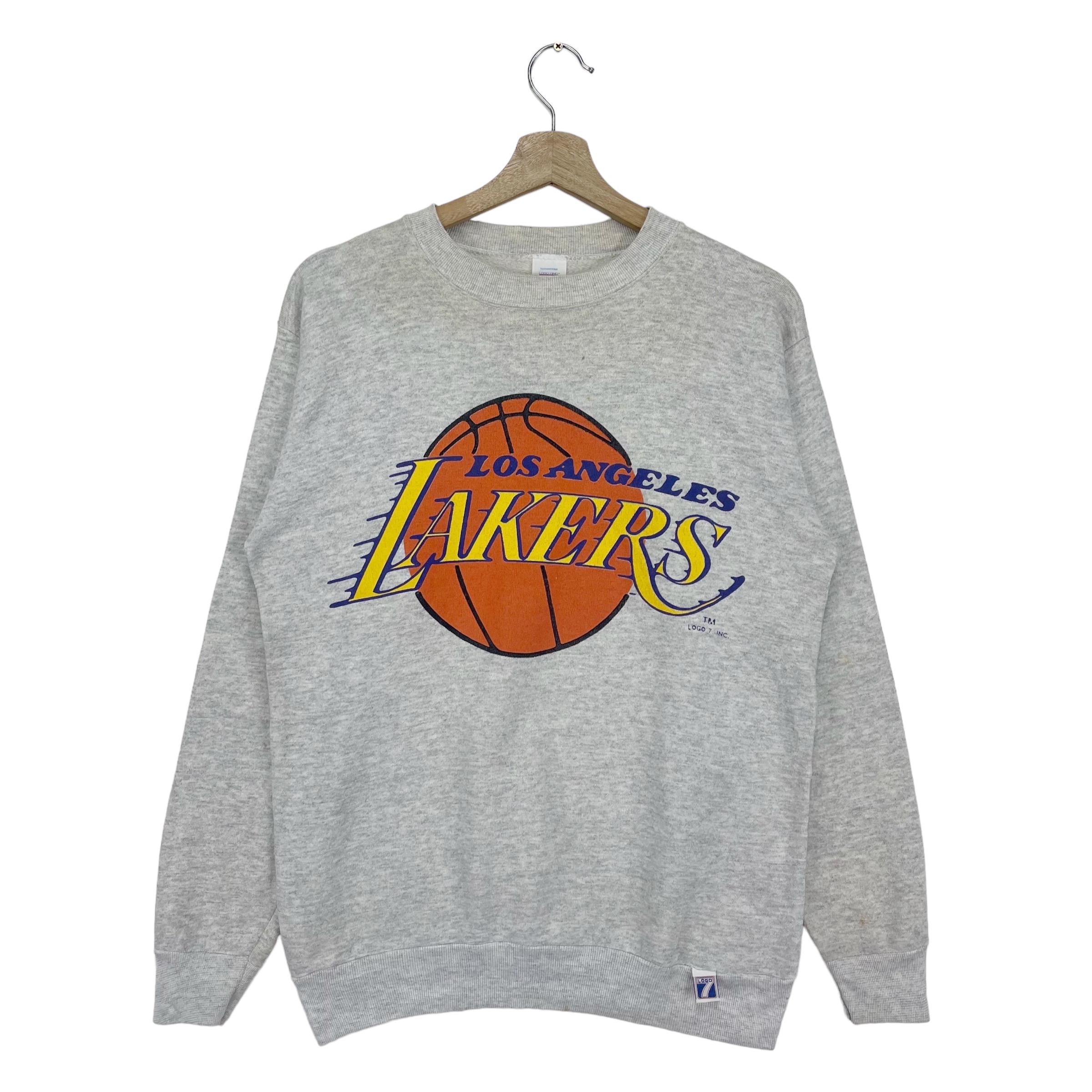 Vintage 90's La Lakers Sweatshirt Big Logo NBA Los Angeles Lakers