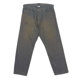 Vintage 90’s Stussy Denim Pants Faded Grey Jeans Denim Size 38 Made In Japan