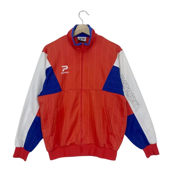Vintage 80's Patrick France Track Top Jacket Zipper Big Logo